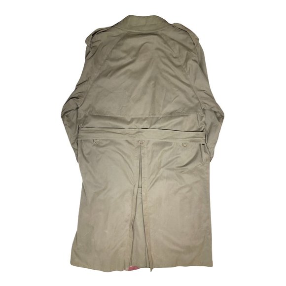 Vintage Burberry's Mens 42 Trench Coat Belted - Picture 4 of 12